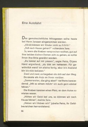 Eine Autofahrt