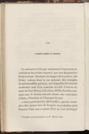 VII Parodie d'énée et anchise.