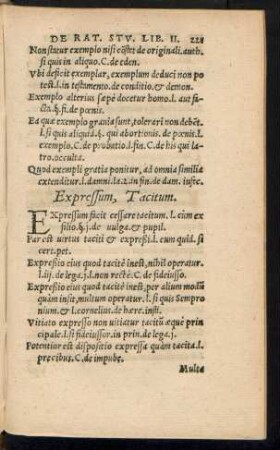 Expressum, Tacitum.