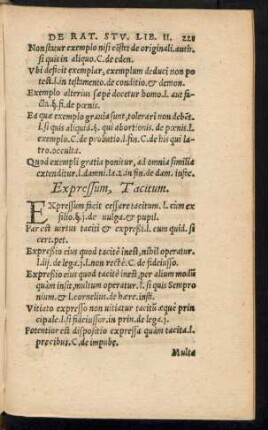 Expressum, Tacitum.