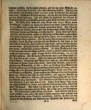 Schreiben eines Predigers aus Breßlau von dem Oesterreichischen Ueberfall und der Preußischen Wiedereroberung dieser Königl. Hauptstadt Breßlau : [Breßlau den 28. Dec. 1757.]