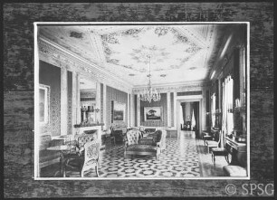 Wiesbaden, Schloss Wiesbaden, Roter Salon (Reproduktion), R. 64, 1937.