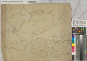 Plan géométrique de la ferme dite Catheuser-Hoff 1806 (Jülich) Gutsplan