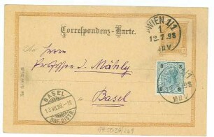 Korrespondenz von Peter Rosegger an Jakob Mähly