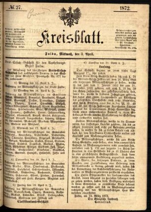 Ausgabe vom Mittwoch, den 03. April 1872.