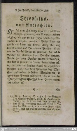 Theophilus, von Antiochien, ...