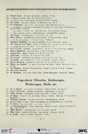 Ungerahmte Ölstudien, Zeichnungen, Radierungen, Stiche etc. (Nr. 310-334)