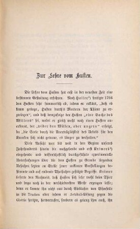 Zur Lehre vom Husten : Inaug. Diss.