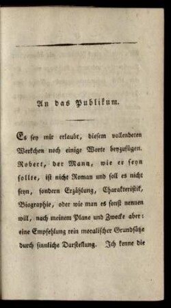 An das Publikum