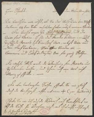 Brief an B. Schott's Söhne : 13.03.1812
