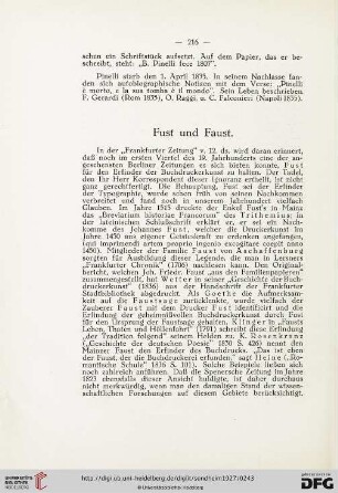 Fust und Faust