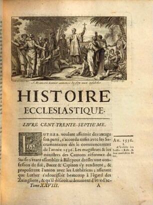 Histoire ecclésiastique. 28, Depuis l'an 1536. jusqu'en 1545