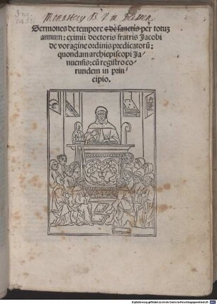 Sermones de tempore : mit Privileg. [1-4], [1]