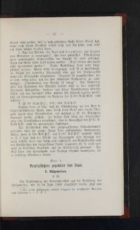 Kap. 4. Berufspflichten gegenüber dem Staat.