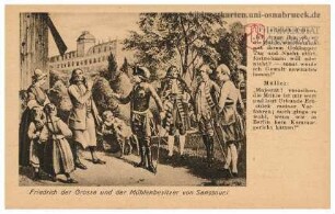Friedrich der Grosse und der Mühlenbesitzer von Sanssouci