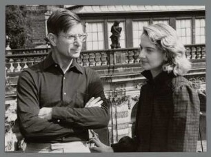 Herbert Blomstedt, Sabine Meyer : Portrait des Dirigenten Herbert Blomstedt und der Klarinettistin Sabine Meyer im Zwinger in Dresden