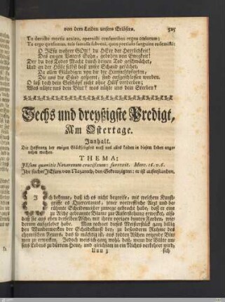 Sechs und dreyßigste Predigt. Am Ostertage.