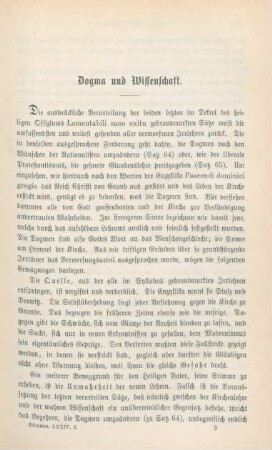 125-138 Dogma und Wissenschaft