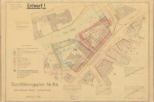 Entwurf zum Durchführungsplan Nr. 6a - Ecke Koblenzer Straße - Bahnhofstraße