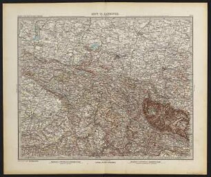 Sekt. 13: Hannover, 1893 : Sect. 13 : Hannover / Gez. von H. Kehnert, C. Scherrer, M. Risch, O. Koffmahn, gestochen von F. Stiebritz, F. Kögel u. A. Herrmann. - Rev. - Gotha : Perthes , 1893. - 1 Kt.