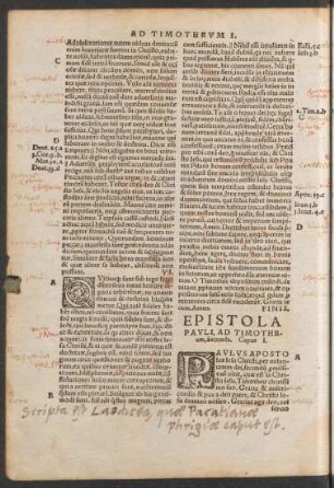 Epistola Pauli, Ad Timotheum, Secunda.