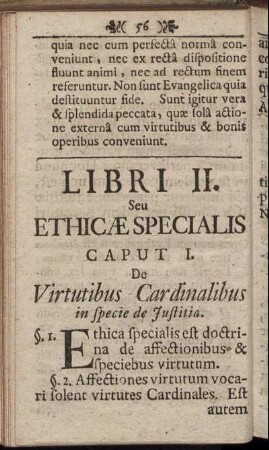 Libri II. Seu Ethicæ Specialis