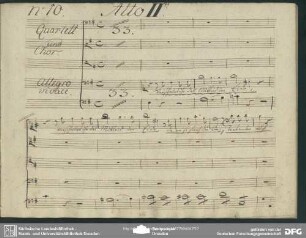 Quartett und Chor: "Nein nein laßt diese Hoffnung schwinden"