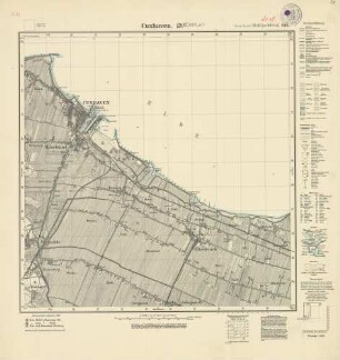 2118 (alte Nr.: 735) Cuxhaven, Meßtischblatt (4cm - Karte)
