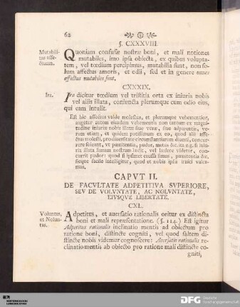 Capvt II. De Facvltate Adpetitiva Svperiore, Sev De Volvntate, Ac Nolvntate, Eivsqve Libertate.