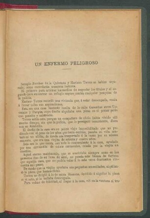 Un enfermo peligroso
