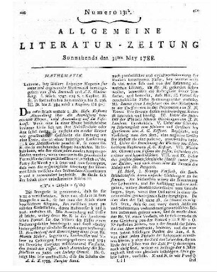 Monatsregister vom May 1788