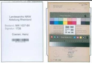 Entnazifizierung Heinz Coenen , geb. 05.03.1903 (Steuerinspektor)