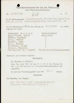 Kronenberger, Frederike