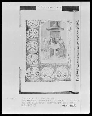 Stundenbuch, ad usum Romanum — Darstellung des Christkindes im Tempel, Folio 83verso