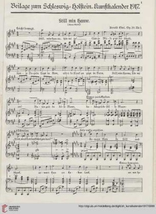 Beilage zum Schleswig-Holstein: Kunstkalender 1917
