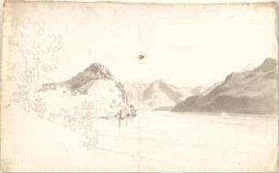 Neureuther, Gottfried von; Lago Maggiore; Landschaft - Studie