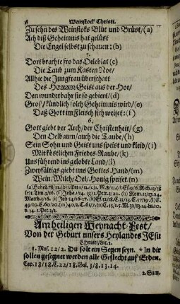 Am heiligen Weynacht-Fest