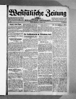 Westfälische Zeitung : Bielefelder Tageblatt