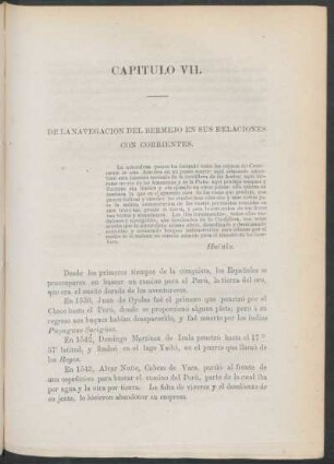 Capítulo VII. - De la navegación del Bermejo en sus relaciones con Corrientes.