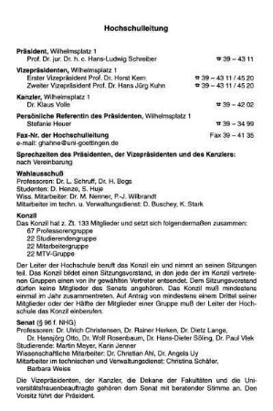 Hochschulleitung