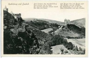 Rudelsburg. Rudelsburg und Saaleck