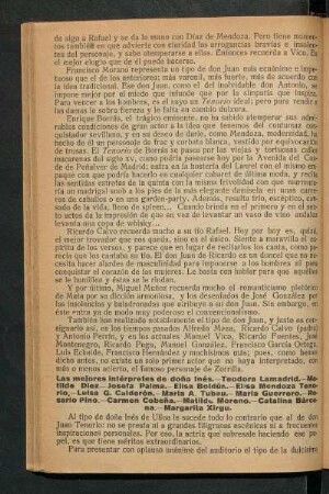 Las mejores intérpretes de doña Inés.