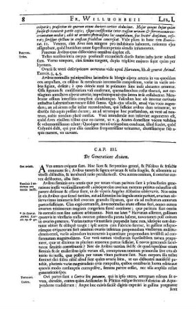 Cap. III. De Generatione Avium.