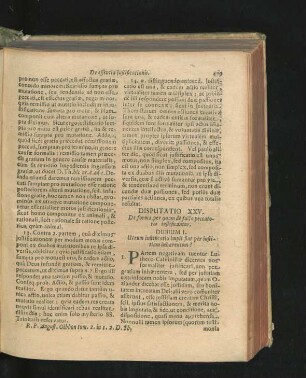 Disputatio XXV. De forma, per quam de facto peccatores iustificantur.