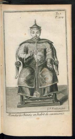 Mandarin Chinois en habit de ceremonie