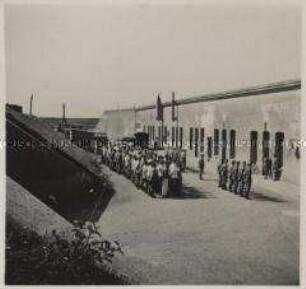 Wehrmachtssoldaten, Bunker an der Atlantikküste bei Dieppe