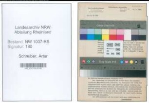 Entnazifizierung Artur Schreiber , geb. 08.04.1889 (Lehrer)