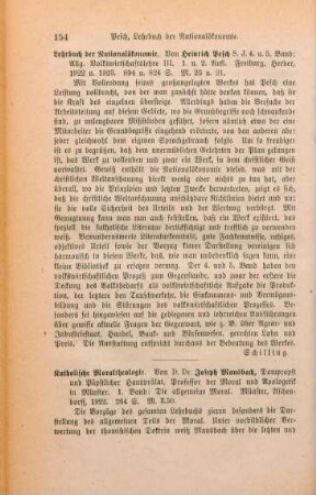 154-155 [Rezension] Mausbach, Joseph, Die allgemeine Moral