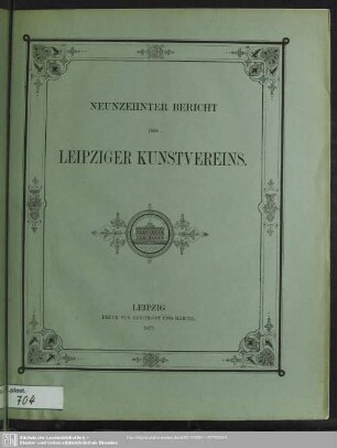 19.1877: Bericht des Leipziger Kunstvereins