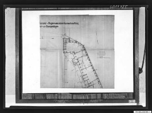 Grundriss Behrensbau Entwässerungsanlage Nachtrag 1918, Teilansicht 4, Reprofoto 1960